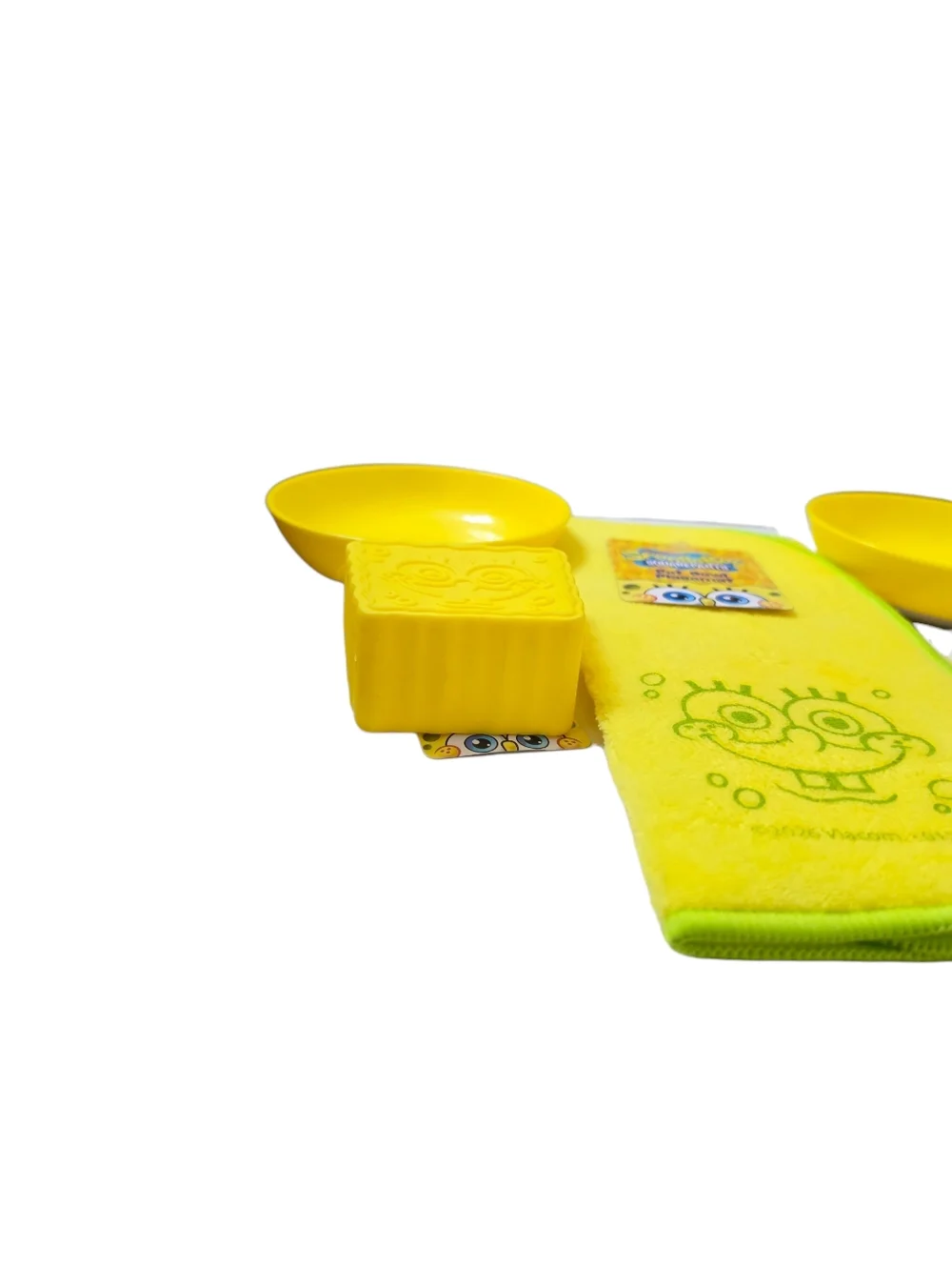 SpongeBob Squarepants Yellow Pet Dog Puppy Food Bowls Character Mat Squeaky‎ Toy